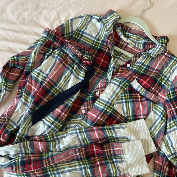 🩷AERIE JOGGER PLAID PAJAMA PANTS FLANNEL LONG SLEEVE CHRISTMAS PAJAMAS STRETCHY - Picture 13 of 14